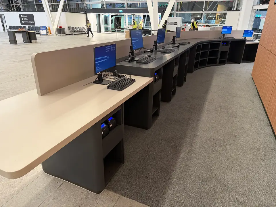 Sydney Airport T2 commercial joinery